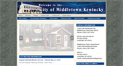 Desktop Screenshot of cityofmiddletownky.org