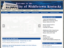 Tablet Screenshot of cityofmiddletownky.org